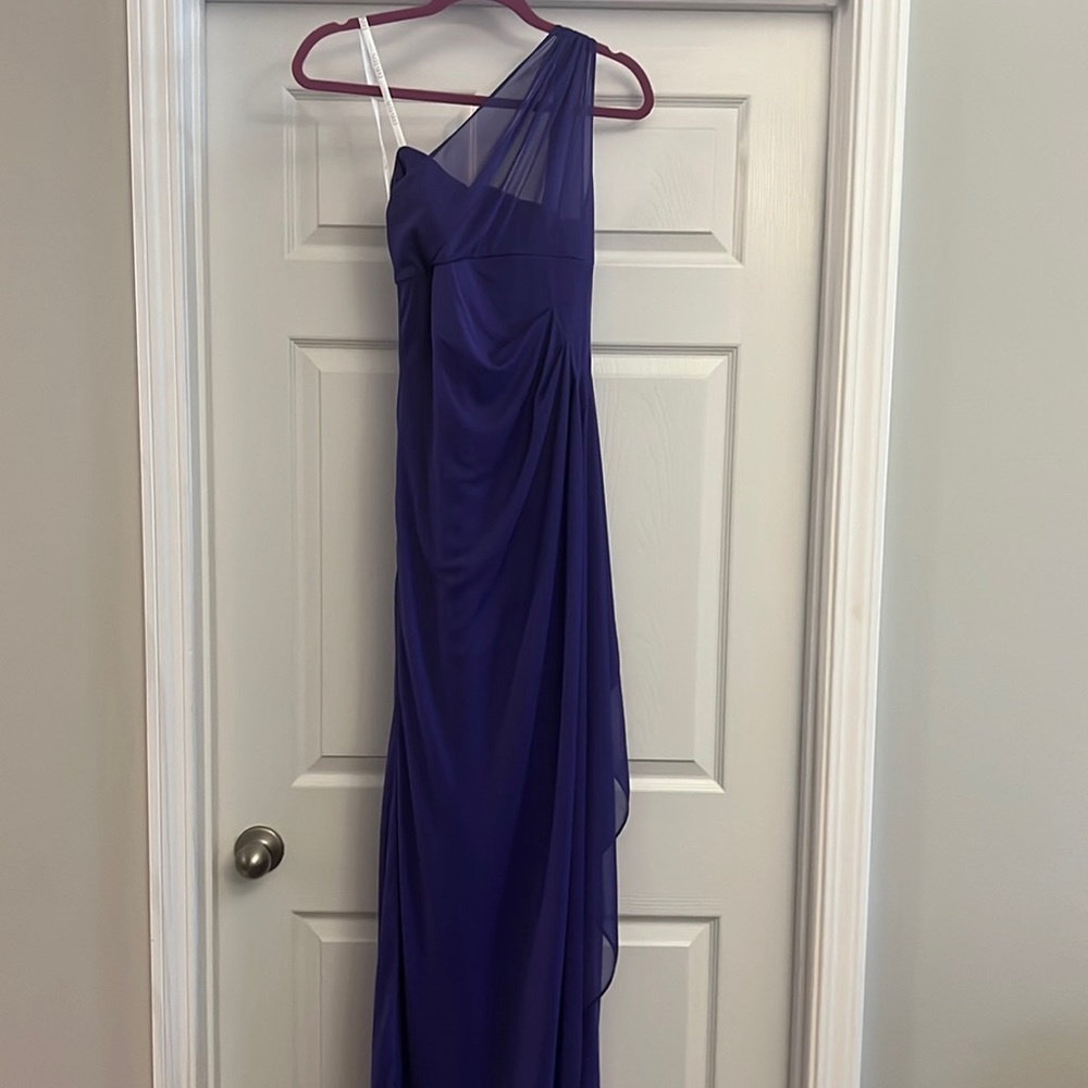 David’s Bridal One-Shoulder Purple Prom/Formal/Bridesmaid Dress